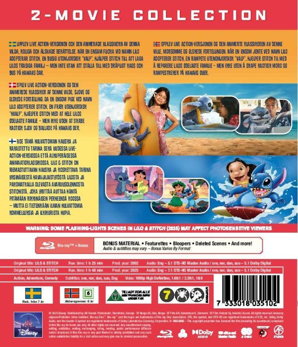 LILO & STITCH - 2 MOVIE COLLECTION (2002 & 2025) - Blu-ray LILO & STITCH - 2 MOVIE COLLECTION (2002 & 2025) - Blu-ray